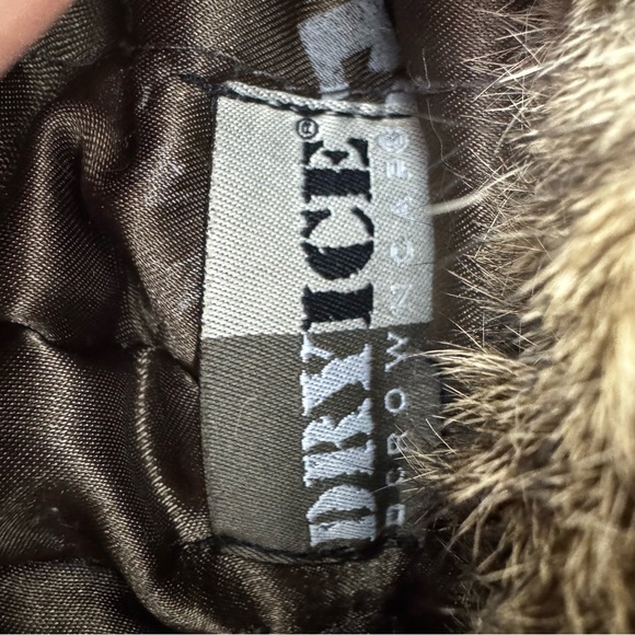 Toque hat trapper camo fur real rabbit Camouflage Fur-Lined Hat embroidered - Picture 9 of 15